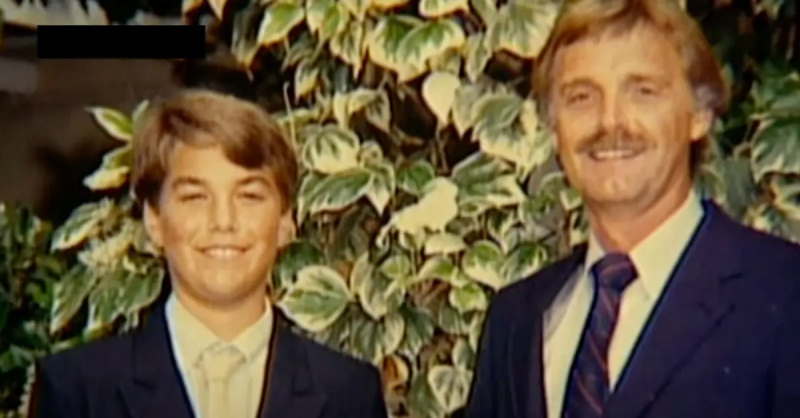 Scott Peterson gyermekkori fotója apjával, Lee-vel