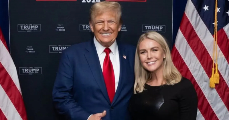 Karoline Leavitt với Tổng thống Donald Trump