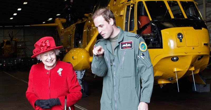 Královna Alžběta II a princ William
