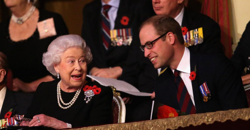 Královna Alžběta II a princ William