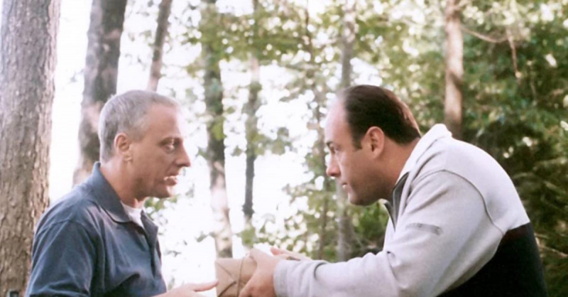 Роберт ЛуПоне и Џејмс Гандолфини у'The Sopranos'
