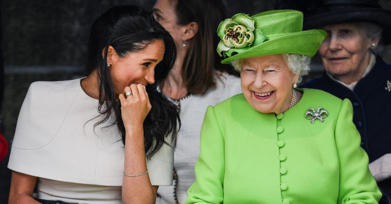 Meghan Markle a královna Alžběta II