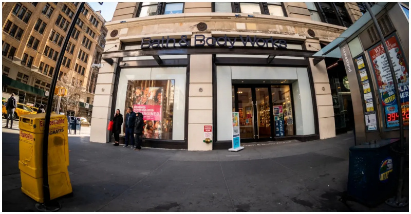 En Bath & Body Works-plats i NYC