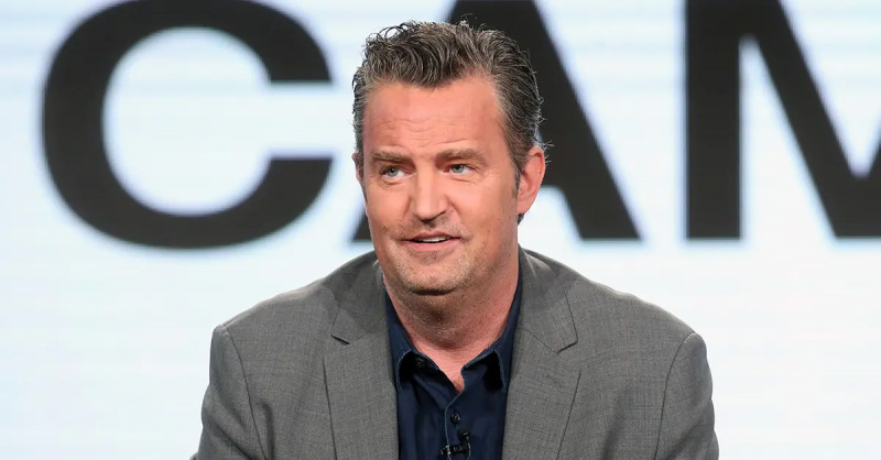 Matthew Perry 2017 m. TCA žiemos ture.