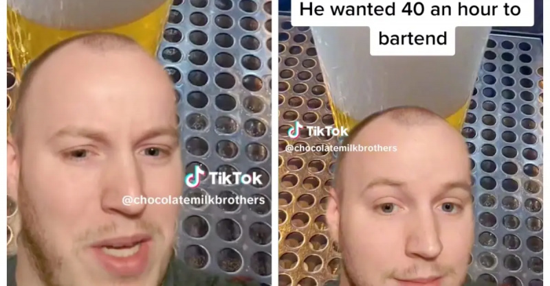 TikTok : le gérant du bar déclare que le candidat a exigé 40 $ de l'heure plus 115 % de pourboires pour un emploi de barman