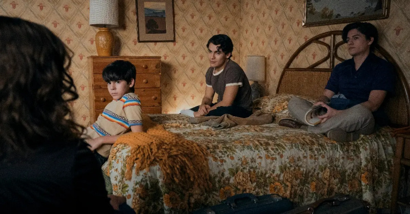 Martinas Fajardo, Orlando Pineda ir Jose Velazquezas kaip Blanco's older sons in Netflix's 'Griselda'