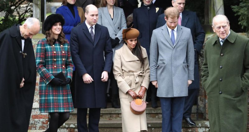 Meghan Markle dan Pangeran Harry menghadiri kebaktian Gereja Hari Natal pada tahun 2017.