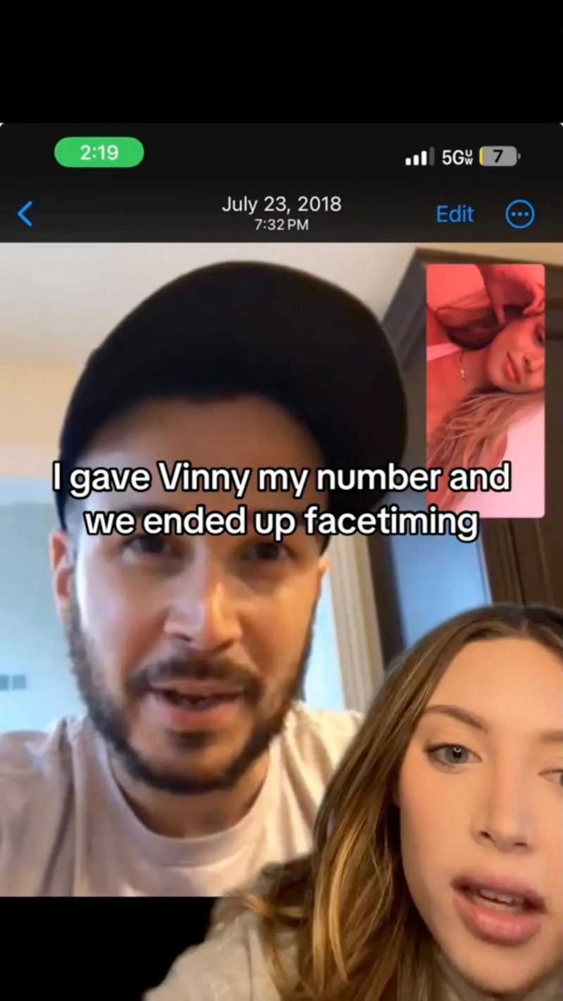 Ava Luīze kopīgoja ekrānuzņēmumu, kurā viņa un Vinnija, iespējams, izmantoja FaceTiming.