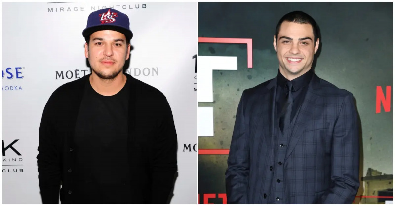 Rob Kardashian e Noah Centino no tapete vermelho