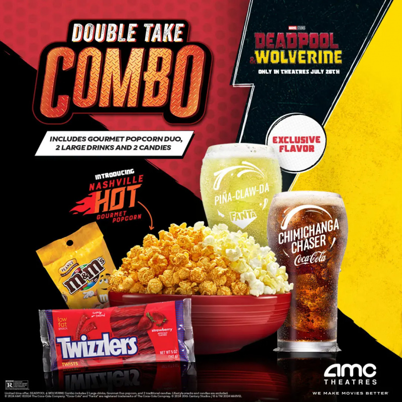 デッドプールとウルヴァリンを記念した AMC のダブル テイク コンボ