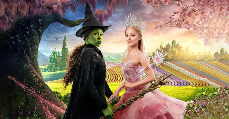 Cynthia Erivo mint Elphaba és Ariana Grande mint Galinda'Wicked.'