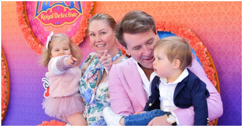 (l-r): Haven, Kym Johnson-Herjavec, Robert Herjavec og Hudson