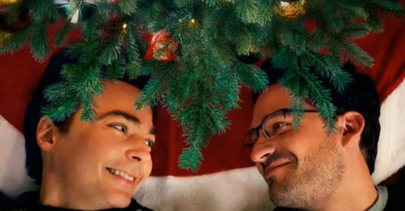 (l-r): Jim Parsons und Ben Aldridge als Michael Ausiello und Kit Cowan in'Spoiler Alert'