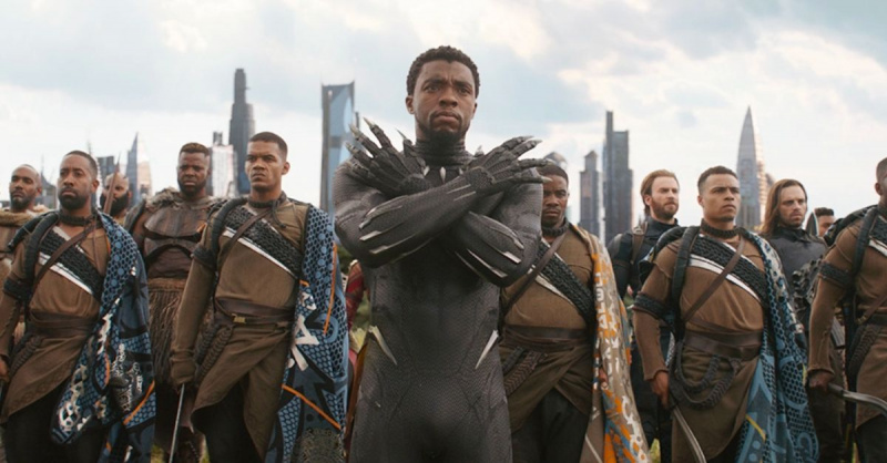 T'Challa as Black Panther in 'Avengers: Infinity War.'