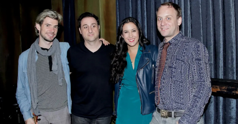 바네사 칼튼(Vanessa Carlton), 스카이 스틸(왼쪽), 아담 랜드리(Adam Landry), 바네사's husband John McCauley at The Sayers Club on Sept. 15, 2015