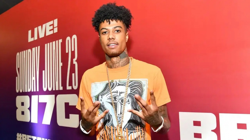 Blueface 于 2019 年 6 月 21 日在微软剧院举行的 BET Awards 2019 广播中心