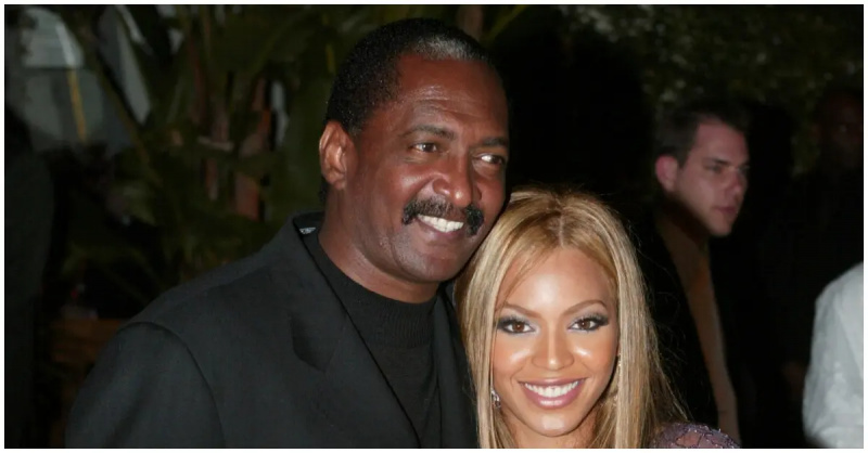 (l-r): Mathew Knowles och Beyonce