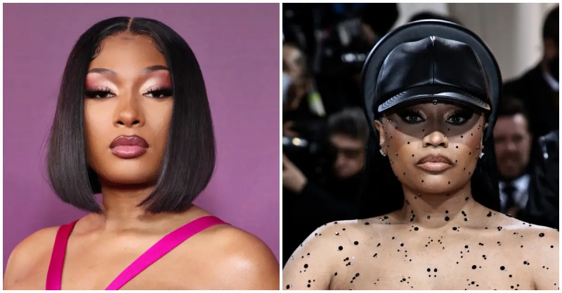 (l-r): Megan Thee Stallion und Nicki Minaj