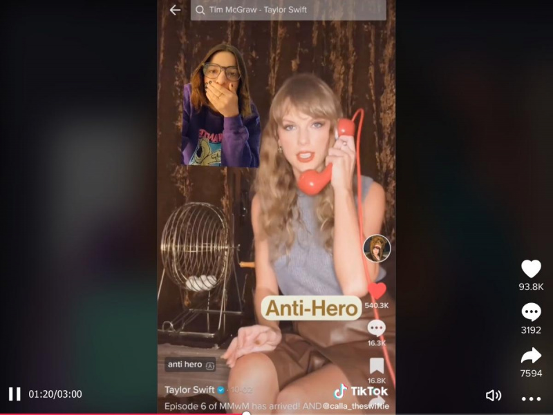 Калла пояснює свою теорію Тейлор Свіфт TikTok.