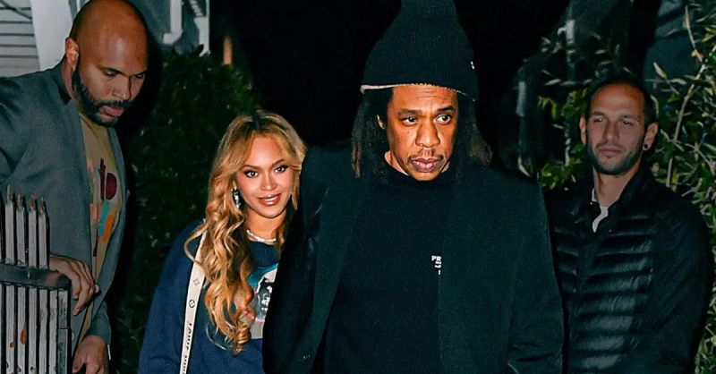 Beyoncè i Jay-Z opuszczają wydarzenie.