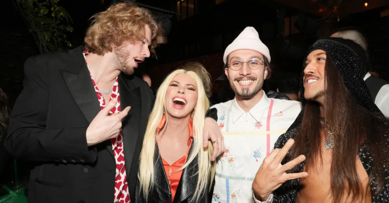 (L-R) Yung Gravy, Shania Twain, bbno$ und DJ Tiiiiiiiiiip besuchen Baileys Hosts Cocktails mit Künstlern von Republic Records am 1. Februar 2023 in Los Angeles