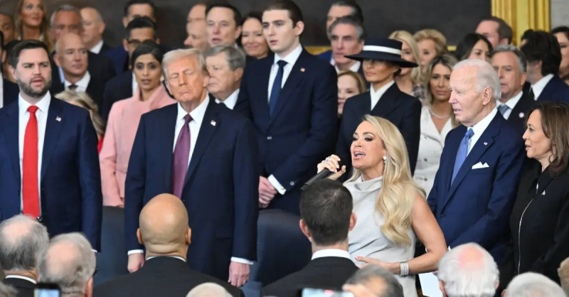 凯莉·安德伍德 (Carrie Underwood) 在特朗普就职典礼上的无伴奏合唱表演并非计划之内