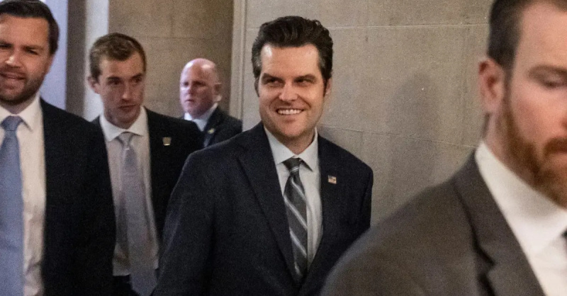 Matt Gaetz mỉm cười vào tháng 11 năm 2024.