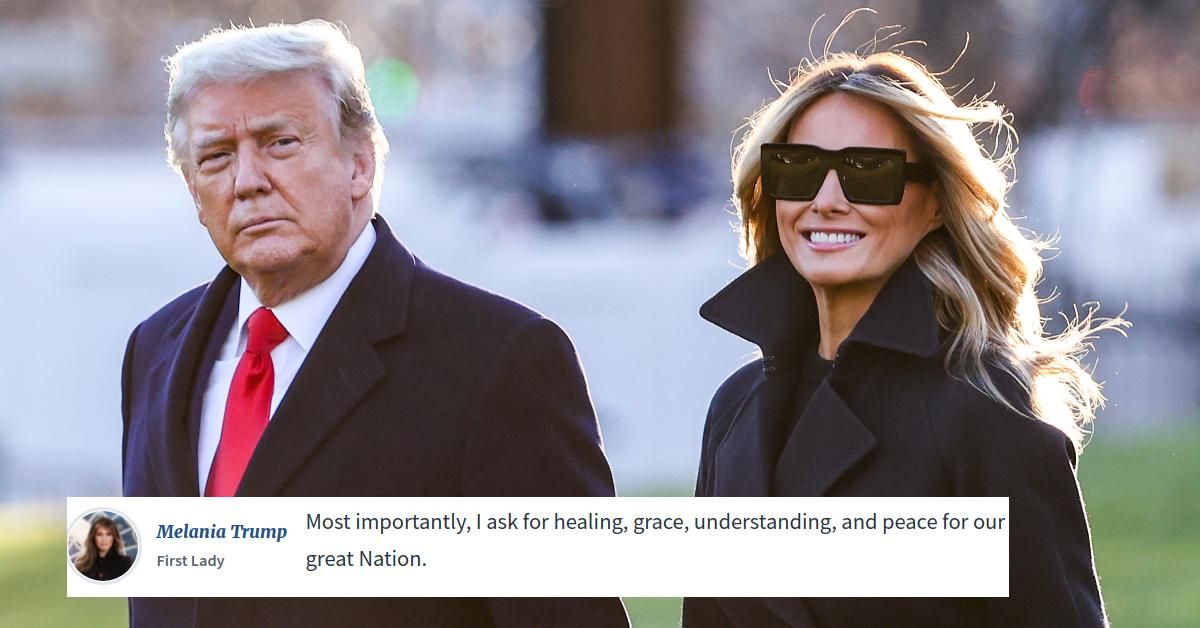 Kinondena ni Melania Trump ang Mga Kaguluhan sa Kapitolyo, rasismo sa Paalam na First Lady Letter