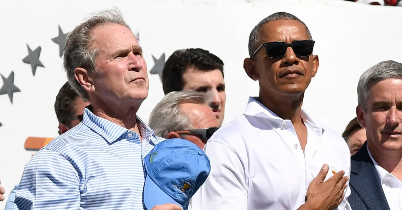 George Bush Obama lié