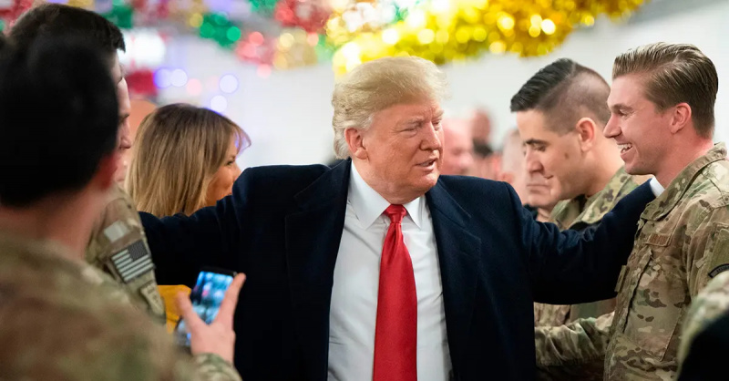Donald Trump nunca serviu nas forças armadas antes de ser eleito presidente