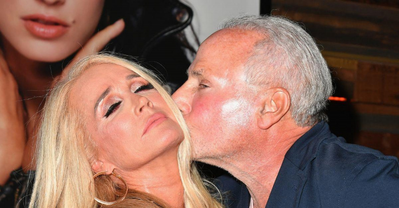 (l-r): Kim Richards och Wynn Katz på'Marriage Boot Camp' season premiere.