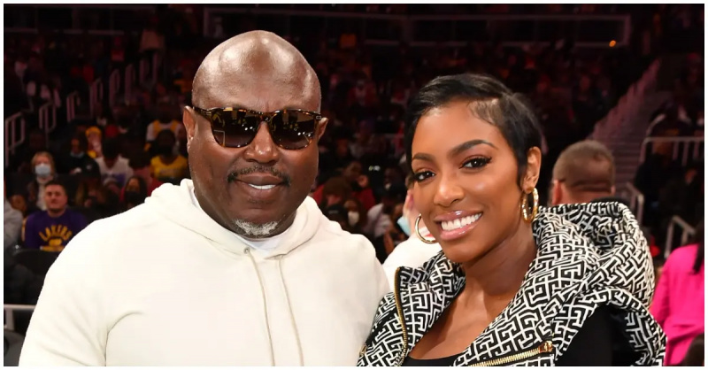 (l-r): Simon Guobadia i Porsha Williams