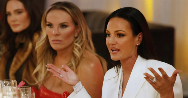 (बाएं से दाएं) मेरेडिथ मार्क्स, हीदर गे, और लिसा बार्लो'The Real Housewives of Salt Lake City.'