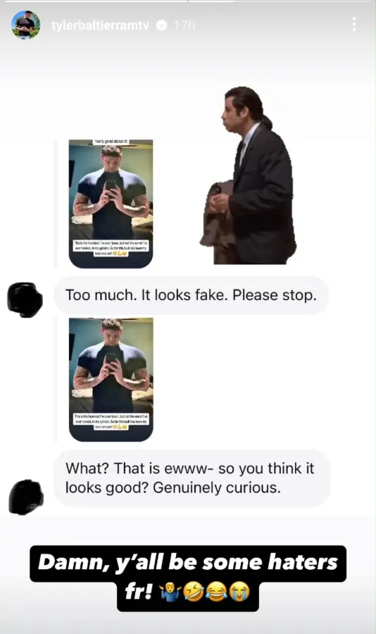  Tyler Baltierra's Instagram DMs