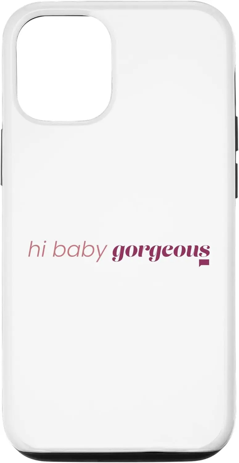 Una funda de teléfono blanca y rosa.