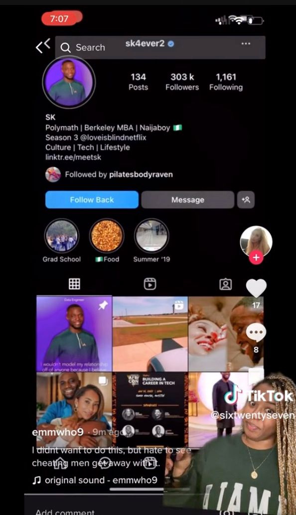 TikTok ユーザーは、SK が Raven をだましている可能性があるという証拠を提示します。