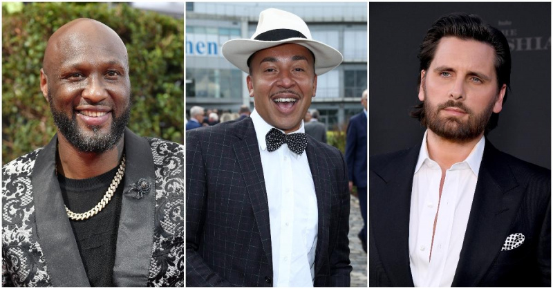 De gauche à droite : Lamar Odom, Lou Bega, Scott Disick