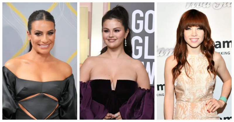 Lea Michele, Selena Gomez, Carly Rae Jepsen, maskierte Sängerin