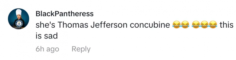 Egy TikTok-felhasználó kommentálta Karen Hugert's "concubine" comment