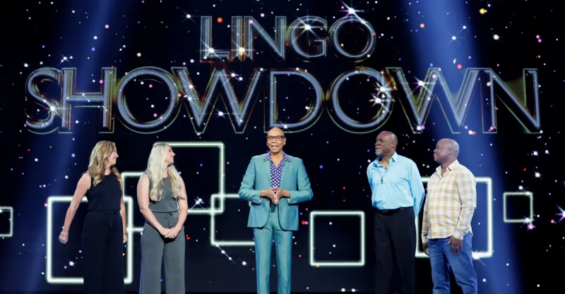 RuPaul i zawodnicy dalej'Lingo'