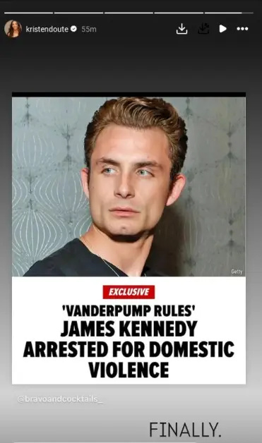 Kristen kétségbe vonja, hogyan tartóztatták le James Kennedyt