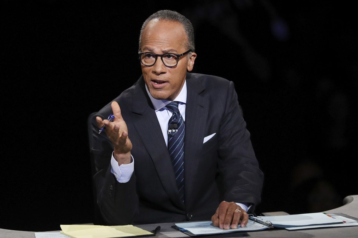 Ein Interview mit Lester Holt von NBC über Pressefreiheit