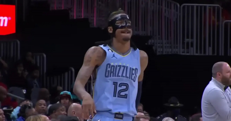 Ja Morants atgriežas pie Grizzlies ar sejas masku — kas ar viņu notika?