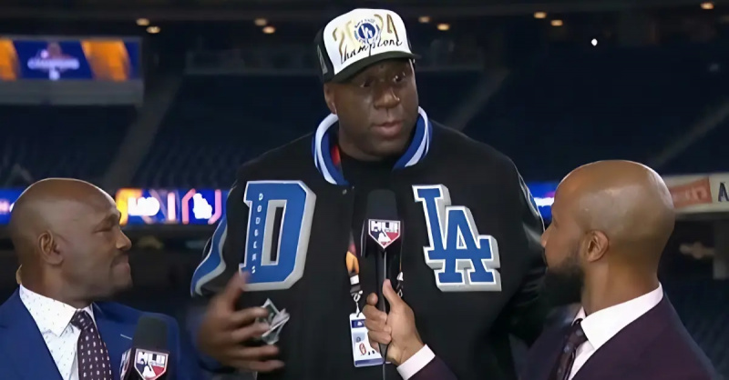 La légende de la NBA Magic Johnson joue un rôle clé dans la réussite des Dodgers de Los Angeles