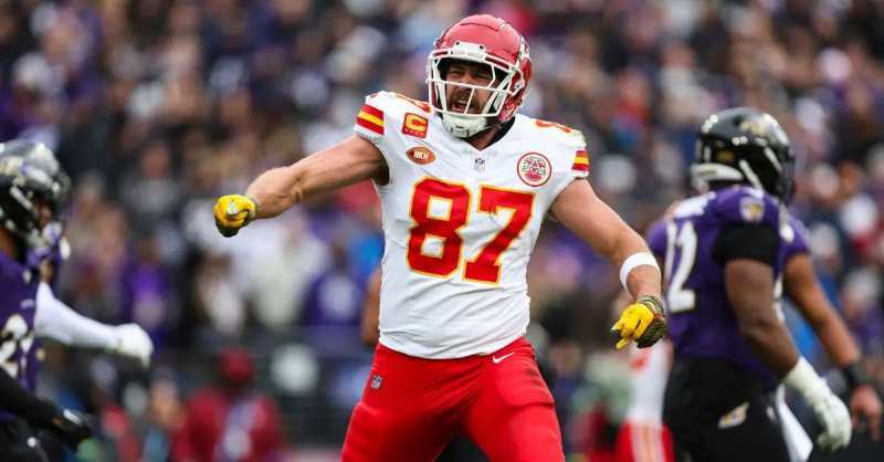 Travis Kelce 87. a Kansas City Chiefs-ben