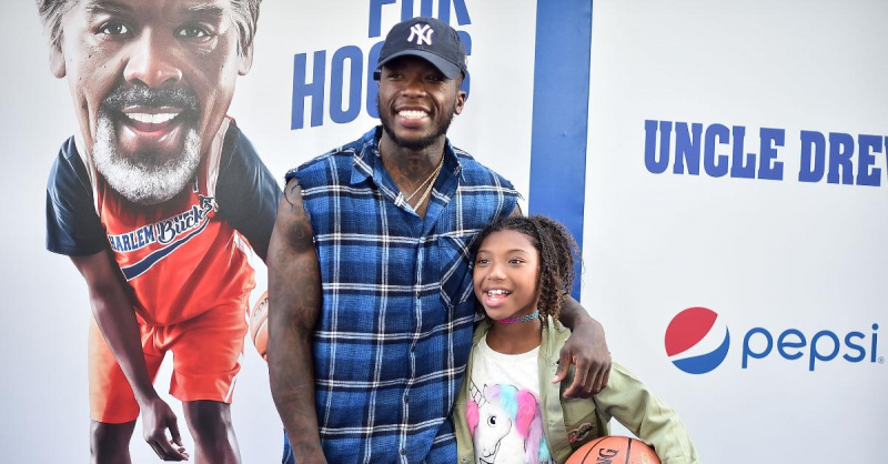 Nate Robinson et sa fille, Navyi Robinson.