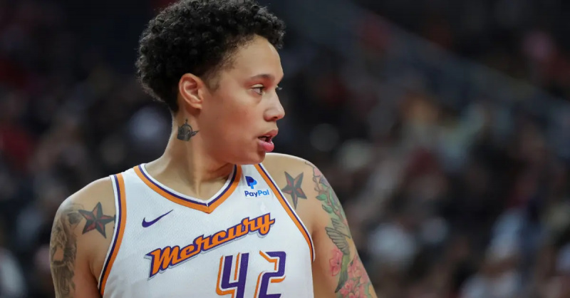 Brittney Griner chơi cho Mercury vào năm 2023.