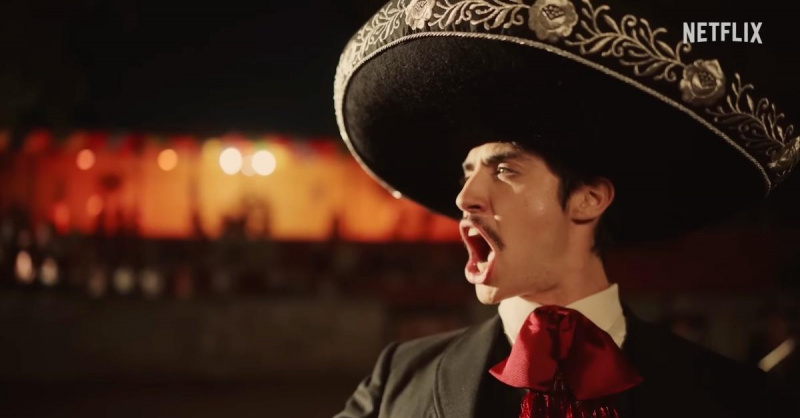 Vicente Fernandez retratado na Netflix's El Rey: Vicente Fernàndez