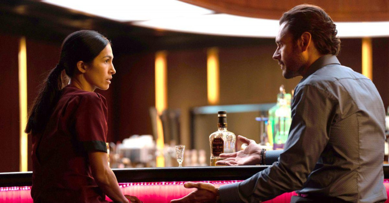 (l-r): Elodie Yung som Thony og Adam Canto som Arman Morales''The Cleaning Lady'