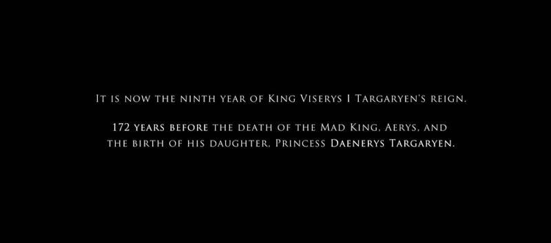 'House of the Dragon' is set 172 years before the death of the Mad King and the birth of his daughter, Daenerys Targaryen.